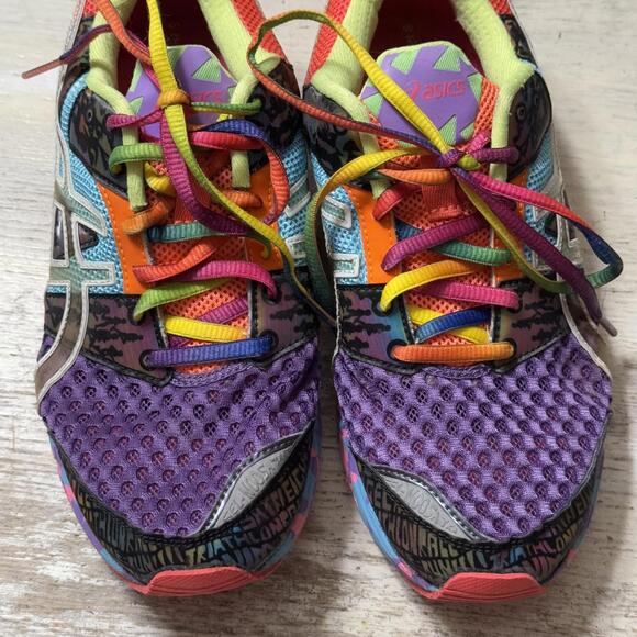 Colorful Rainbow ASICS GEL-NOOSA TRI 8 Running Trail Athletic Sneakers Size 8.5 - Picture 2 of 6